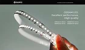 Led стрічка COLORS 256шт/м 24V 39Вт CRI=80 4000К ІР20 12мм з кратністю різу 31,3мм, фото 3