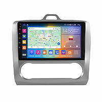 Штатная магнитола 9" Lesko для Ford Focus II 2004-2008 2/32Gb CarPlay 4G Wi-Fi GPS Prime Форд 21шт