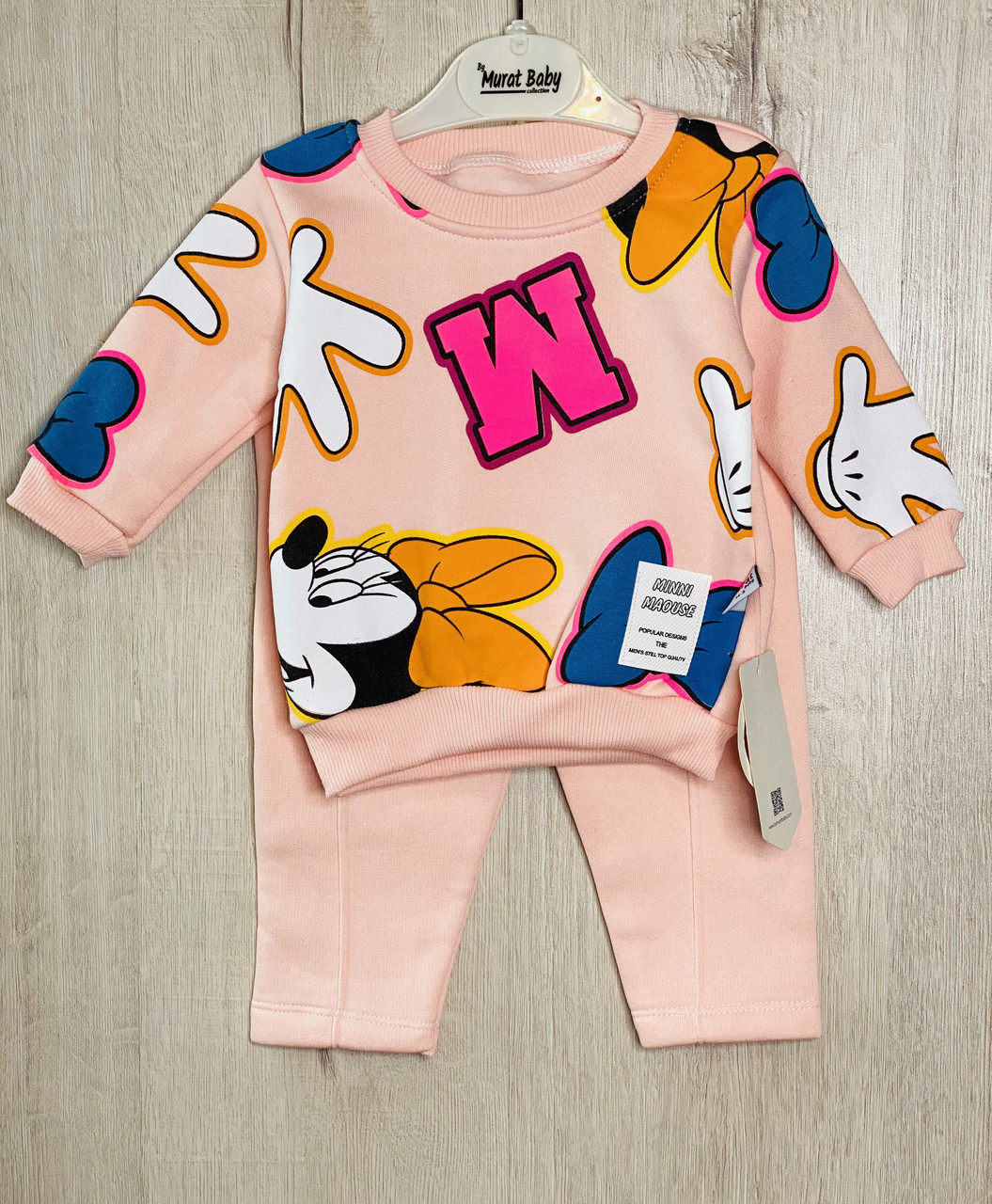 Костюм фліс для дівчинки Murat Baby 7465 74 см Рожевий