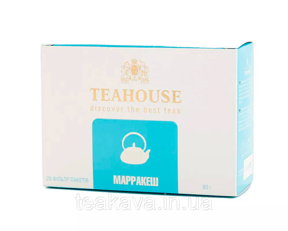 Чай Teahouse Марракеш (ароматизований зелений чай у пакетиках), 80 г (20 шт.*4г) (4820031590402), фото 1