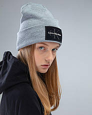 Шапка тепла Calvin Klein Сірий, фото 3
