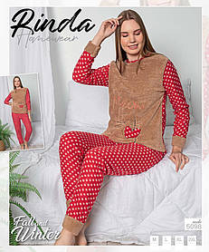 Піжама жіноча махрова оптом (M-XXL) Туреччина -111515