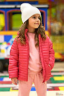 Куртка розовая "Minimalism" для девочки (116 см.) Midimod