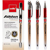 Ручка шариковая масляная Cello Athlon CL1166 красная