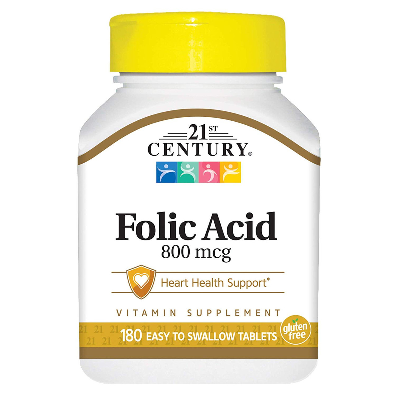 Фолієва кислота 21st Century Folic Acid 800 mcg 180 Tablets
