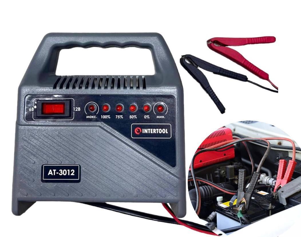 Зарядний пристрій для акумулятора АТ-3012 (6/12В) з трансформатором, фото 1