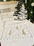 Доріжка на стіл Новорічна з вишивкою 40x140 см., фото 4
