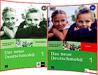 Das Neue Deutschmobil 1. Kursbuch+Arbeitsbuch. Комплект книг з німецької мови. Підручник+Зошит. Klett