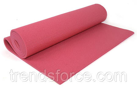 Килимок для йоги Power System Fitness Yoga Рожевий 183994, фото 2