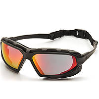 Очки тактические стрелковые с уплотнителем Pyramex Highlander Plus Safety Goggles Red