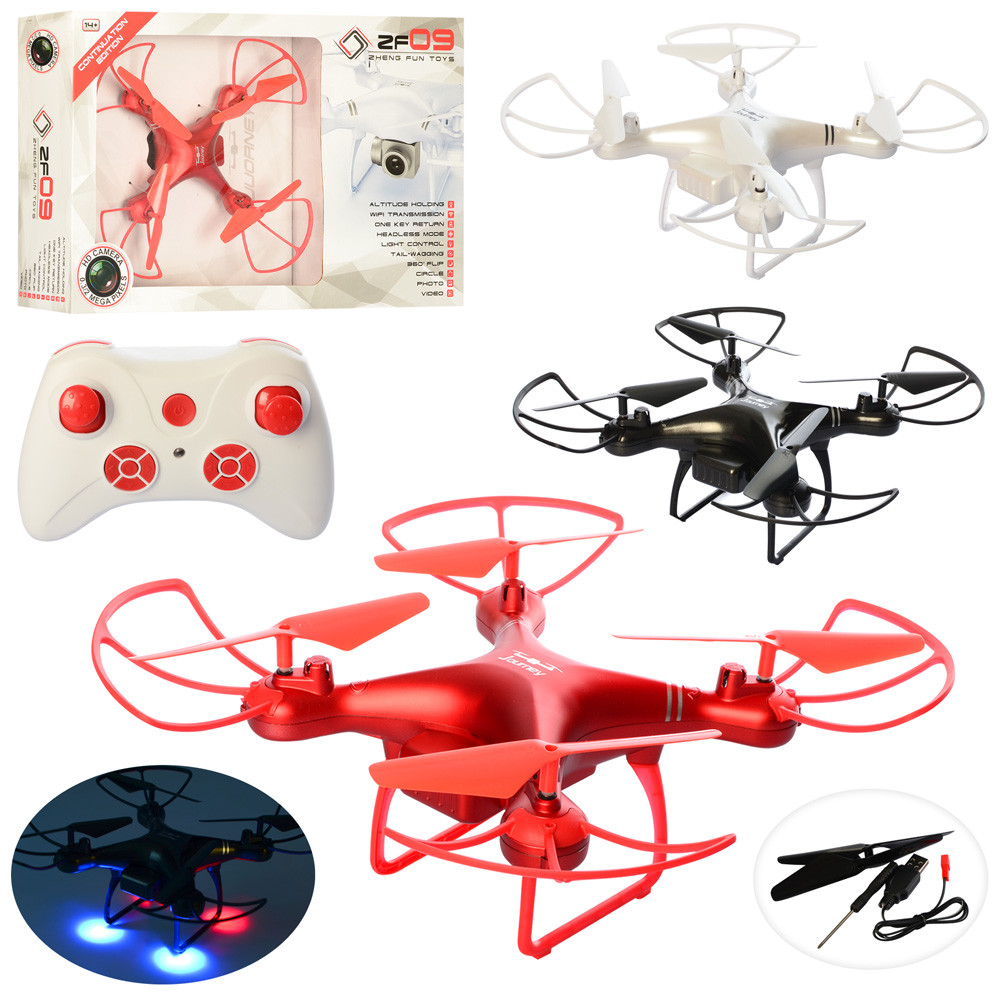 КВАДРОКОПТЕР НА РАДІОУПРАВЛЕНІ ZF09 у коробці, 50-34-9см, фото 1