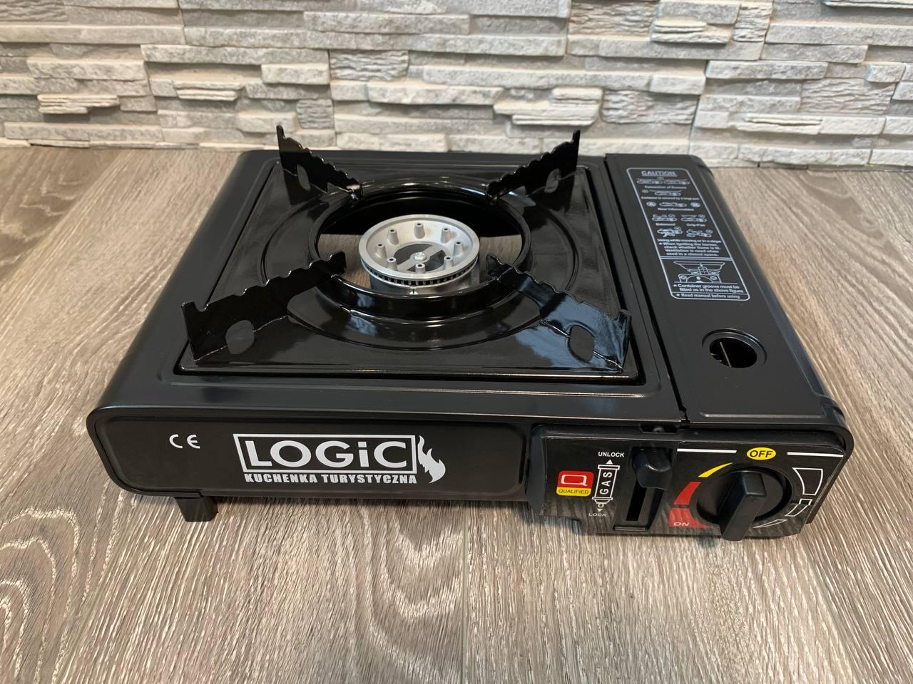 Плита газова туристична з п'єзопідпалом під газові балони Logic FIELD GAS COOKER, 2200 Вт, фото 1