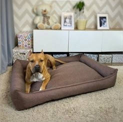 Теплий Діван лежачий Premium для великих собак всіх 120 х 80 см.Лежанка,Лежакі,лежак,лежак для собак, ляжко