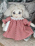 Текстильний янгол, ангел ручної роботи, авторська іграшка янгол, оберіг янгол, 20 см,, фото 3