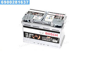 Акумулятор 70Ah-12v BOSCH AGM (S5A08) (278х175х190), R, EN 760