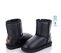 Дитячі зимові шкіряні уги для дівчинки