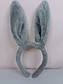 Дитячий новорічний обруч вушка зайчика 1 шт вуши зайця сірі уши кролика, фото 8