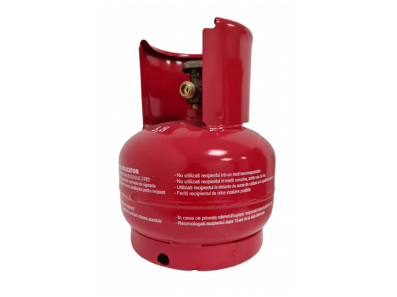 Металевий туристичний балон Elefant LPG 5 л 2 кг різьблення 1/2, фото 1