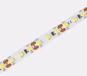 Led стрічка COLORS 120шт/м 12V 13,5Вт CRI=80 3000К ІР20 з кратністю різу 25мм, фото 1