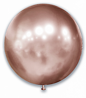 Латексна кулька хром retro rose gold рожеве золото 18" 45см Китай