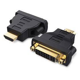 Відео перехідник Vention Двонаправлений HDMI до DVI (24+5) 1080P 60Hz позолочені контакти Чорний ECCB0