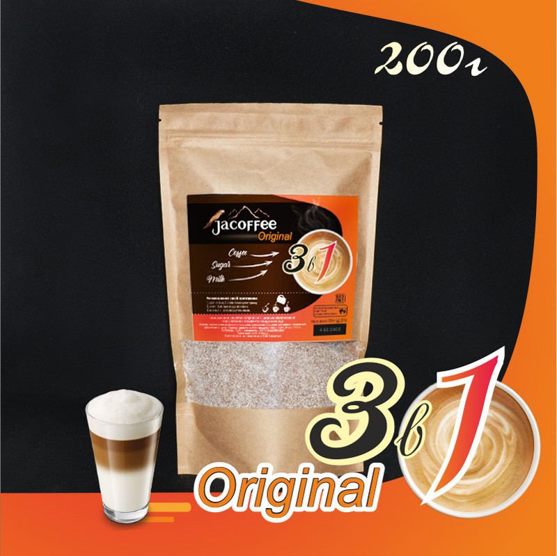 Кава Jacoffee 3в1 Original, 200 г