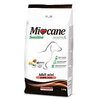 Сухой монопротеиновый корм для собак малых пород Morando Miocane Adult Mini Sensitive Monoprotein лосось 1.5кг