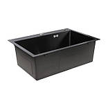 Кухонна мийка Platinum Handmade 6545 PVD чорна 3.0/0.8, фото 3