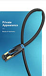 Інтернет-кабель Vention CAT8 40 Гбіт/с 2000 МГц SSTP RJ45 1,5 м Чорний IKABG, фото 5