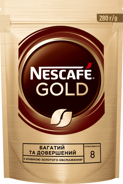 Кава розчинна з додаванням меленого Nescafe Gold 280 г