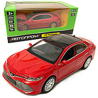 Машинка іграшкова металева Toyota Camry 70 Автопром Тойота кемрі, червоний, світ, звук, відкр. двері, баг., капот 14,5*5,5*4 см
