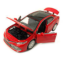 Машинка іграшкова металева Toyota Camry 70 Автопром Тойота кемрі, червоний, світ, звук, відкр. двері, баг., капот 14,5*5,5*4 см, фото 5