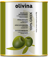 Оливки зеленые без косточки Olivina Греция 850 мл (840 гр) ж/б