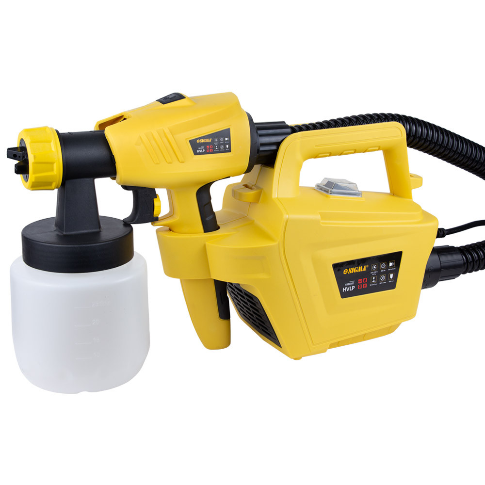 Фарборозпилювач електричний SIGMA HVLP 800 Вт Ø1.8/2.6 мм 900 мл/хв н/б 800 мл (6816051), фото 1