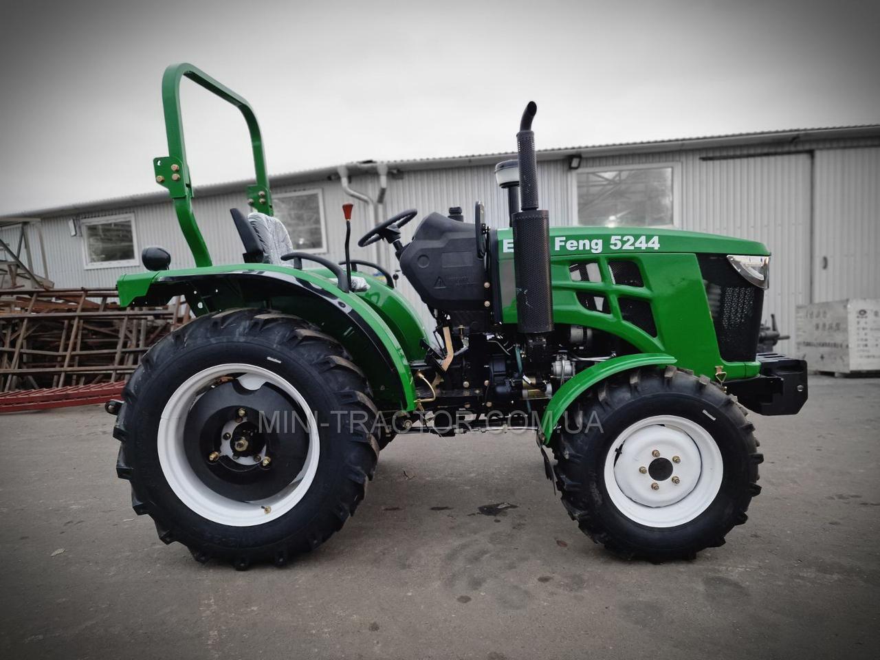 Мощный китайский минитрактор EVROFENG 5244HX в дизайне JOHN DEERE с дугой безопасности, лучше DONG FENG 244 - фото 9 - id-p1713391433