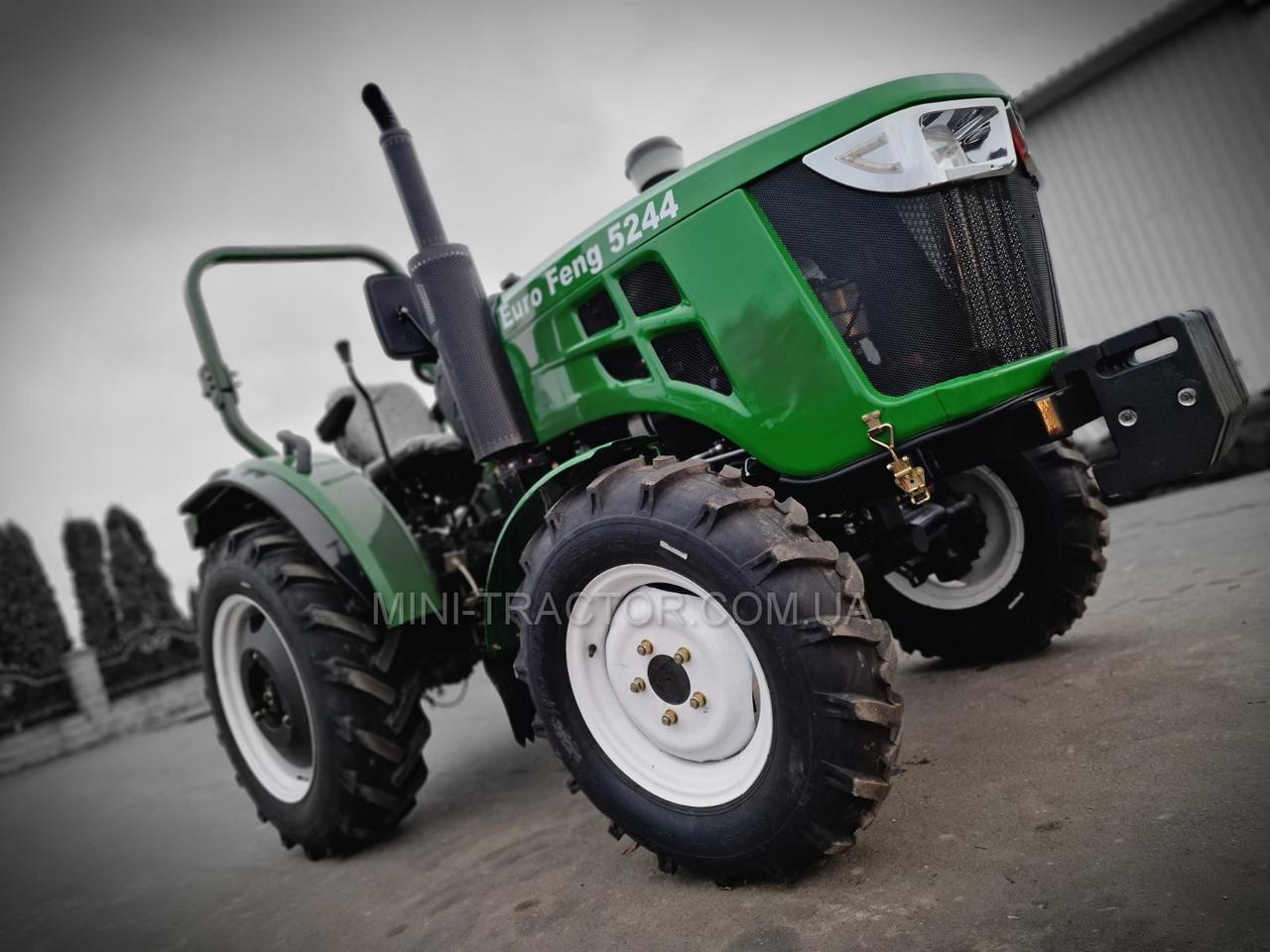 Мощный китайский минитрактор EVROFENG 5244HX в дизайне JOHN DEERE с дугой безопасности, лучше DONG FENG 244 - фото 2 - id-p1713391433