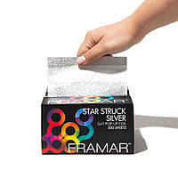 Вытяжная фольга с тиснением Star Struck Silver Framar 500 листов 12,5 х 28 см