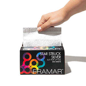 Витяжна фольга з тисненням 500 аркушів 12,5 х 28 см Star Struck Silver Framar