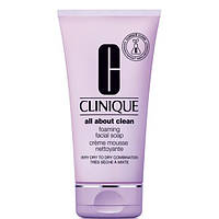Пенка для умывания для сухой и комбинированной кожи Clinique All About Clean Foaming Facial Soap 150 мл