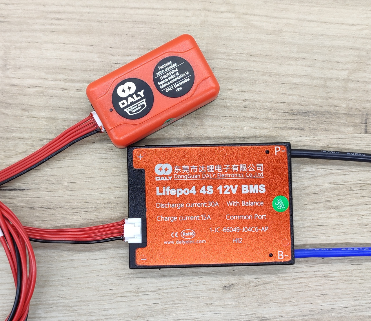 Плата BMS LiFePO4 4S 12 вольтів 80 амперів