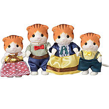 Sylvanian Families Сім'я рудих вишарових котів Calico Critters CC1794