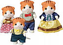 Sylvanian Families Сім'я рудих вишарових котів Calico Critters CC1794, фото 2