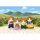 Sylvanian Families Сім'я рудих вишарових котів Calico Critters CC1794, фото 4