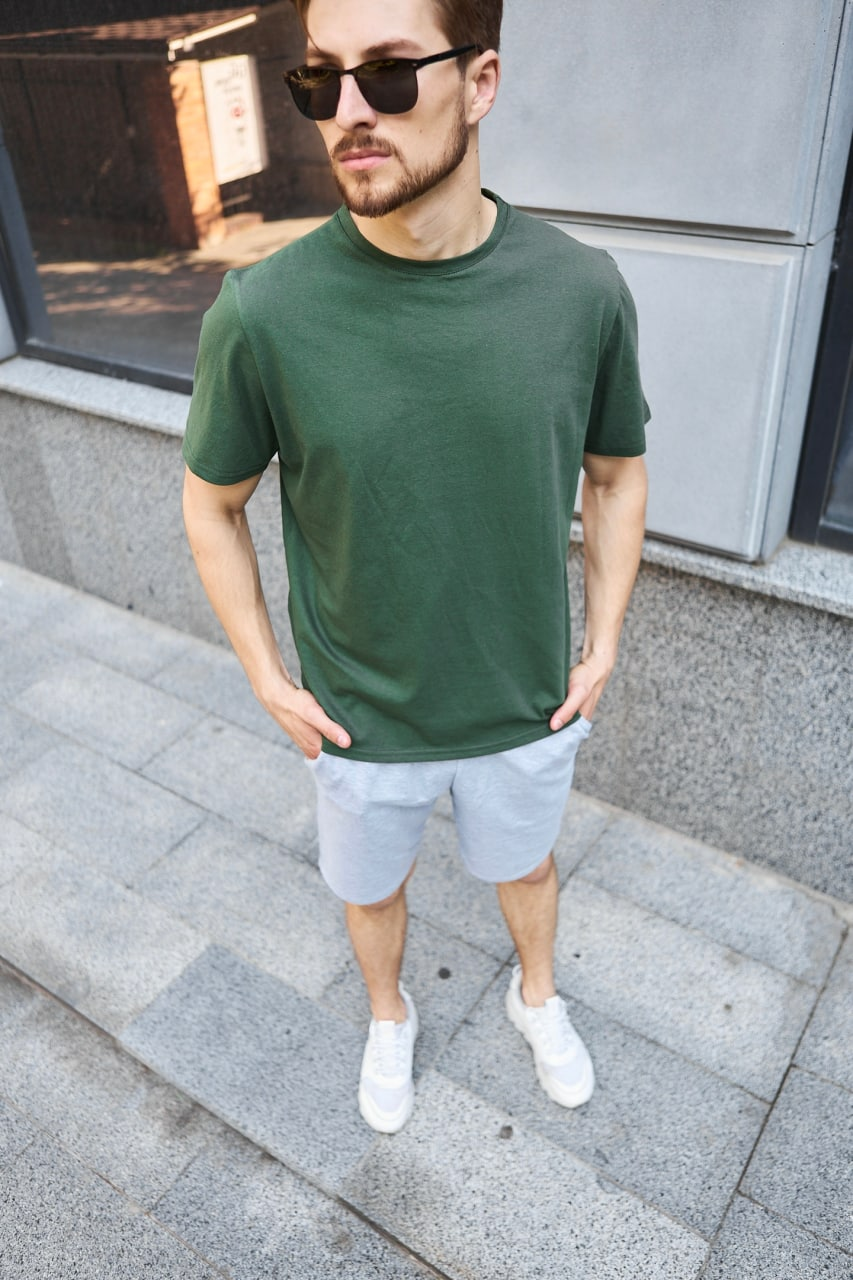 Чоловіча хакі футболка ASOS, фото 1