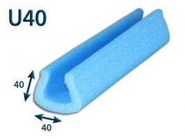 Профіль захисний  U - 40 мм зі спіненого поліетилену
