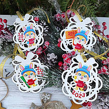 Новорічні іграшки Руді Зайчики. Новорічні іграшки та прикраси. Іграшки на ялинку