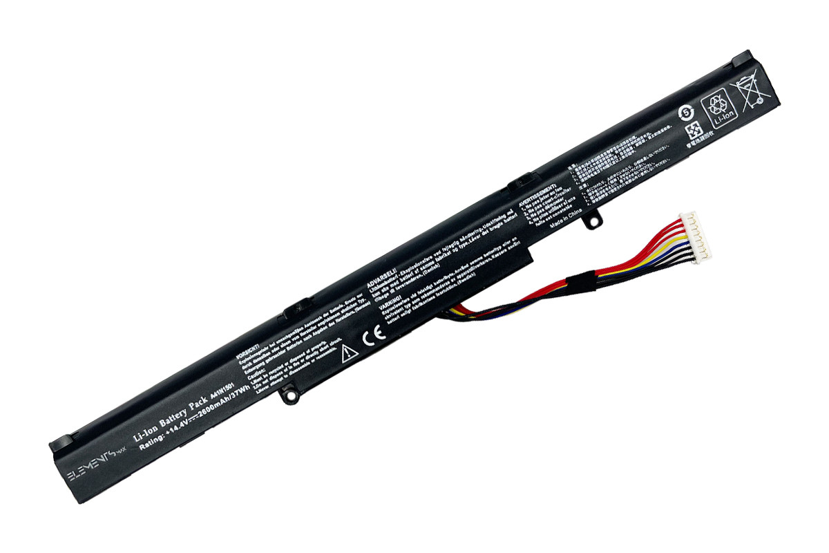 Батарея Elements MAX для Asus N552V N552VX N552VW N752V N752VX N752VW GL752VL GL752VW GL752JW G752VW 14.4V 2600 mAh