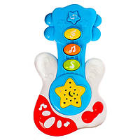 Музыкальная развивающая гитара Е-Нотка Bambi 60082 со звуком и светом (Голубой)