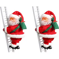 Різдвяна іграшка Санта-Клаус на драбині