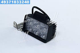 Фара LED прямокутна 18W, 6 ламп, 110 * 114,5мм, широкий промінь